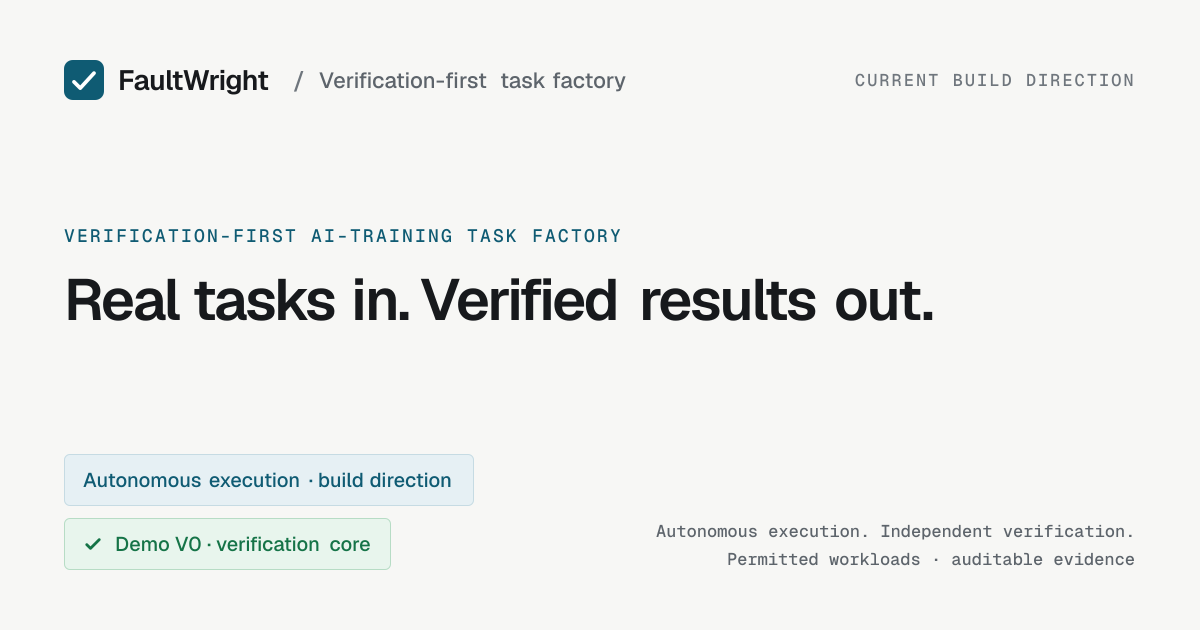FaultWright — Verifiable AI Coding Tasks